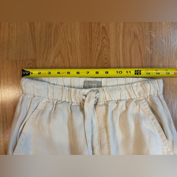 Everlane Bone Color The Linen Pull-On Barrel Pant Size S - Picture 5 of 11